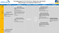 Vortragsprogramm für die Vorkurs-Woche der Lehreinheit Meteorologie und Geophysik WiSe 24/25